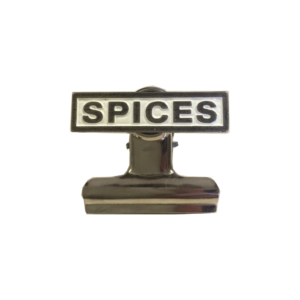 spices bulldog clip kitchen food storage labels