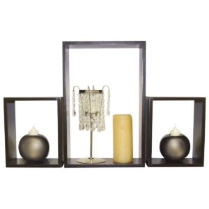 Wooden Cubes 3 shapes in mahogany