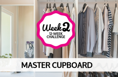 Master cupboard 12-week challenge. Follow on Neat Freak