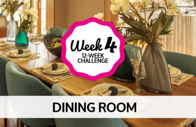 12-week challenge with neat freak dining room
