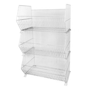 Wire stacking baskets